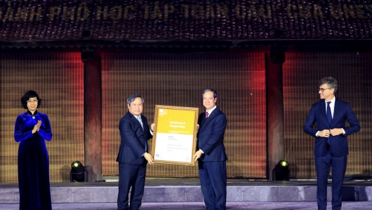 Hà Nội đón nhận danh hiệu 'Thành phố học tập toàn cầu' của UNESCO