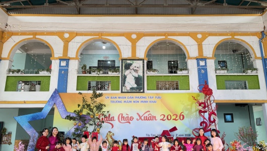 Trải nghiệm Tết truyền thống tại Trường Mầm non Minh Khai