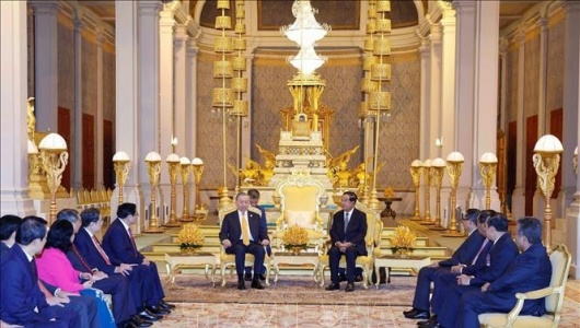 Tổng Bí thư Tô Lâm bắt đầu chuyến thăm cấp Nhà nước tới Vương quốc Campuchia