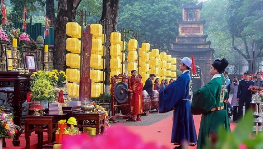 Tái hiện nghi lễ ‘Tống cựu nghinh tân’ trong Hoàng thành Thăng Long