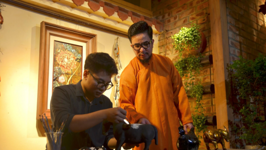 “Dòng chảy sơn mài Việt” tại phố cổ: Đánh thức di sản, kết nối sáng tạo đương đại