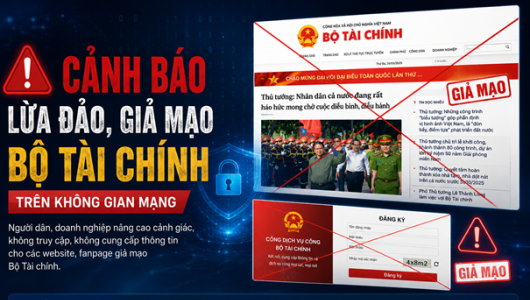 Cảnh báo thủ đoạn giả mạo Bộ Tài chính để lừa đảo trên không gian mạng
