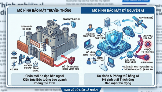Dữ liệu cá nhân thời AI: Khi bức tường phòng thủ truyền thống bị tan chảy