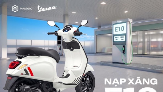 Các dòng xe của Piaggio Việt Nam tương thích với xăng sinh học E10