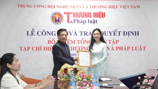 Nhà báo Khổng Nhung được bổ nhiệm làm Tổng biên tập Tạp chí điện tử Thương hiệu và Pháp luật