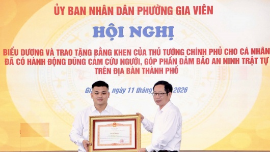 Hải Phòng: Thanh niên dũng cảm cứu người nhận Bằng khen của Thủ tướng Chính phủ