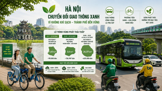 Doanh nghiệp đồng hành cùng thành phố Hà Nội trong chuyển đổi giao thông xanh