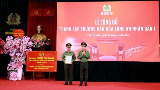 Thành lập Trường Văn hóa Công an nhân dân I tại Thái Nguyên