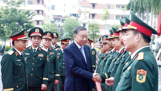 Tổng Bí thư, Chủ tịch nước Tô Lâm dự Lễ kỷ niệm 80 năm Ngày truyền thống Bộ đội Pháo binh - Tên lửa