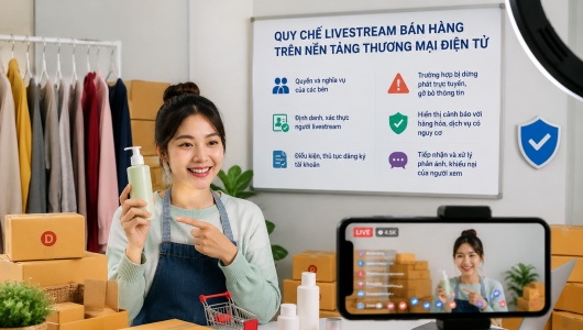 Livestream bán hàng trên nền tảng thương mại điện tử phải có quy chế hoạt động công khai