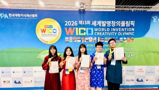 Nhóm nghiên cứu trường THCS – THPT Newton xuất sắc giành HCV tại Cuộc thi WICO 2026