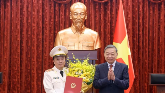 Thứ trưởng Bộ Công an Đặng Hồng Đức được thăng quân hàm Thượng tướng