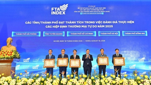 FTA Index 2025: 'Thước đo' hiệu quả thực thi Hiệp định thương mại tự do tại 34 địa phương