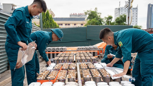 Thanh Hóa: Chuẩn bị trận địa pháo hoa đêm 1/9 chào mừng kỷ niệm 81 năm Cách mạng Tháng Tám và Quốc khánh 2/9