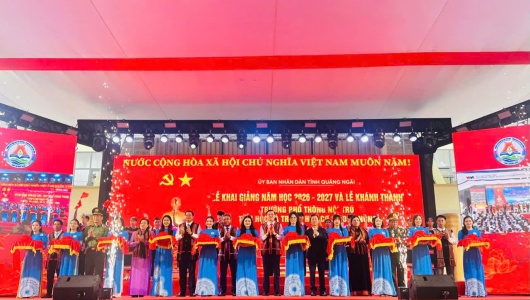Quảng Ngãi: Khánh thành 4 trường Phổ thông nội trú Tiểu học và Trung học cơ sở biên giới