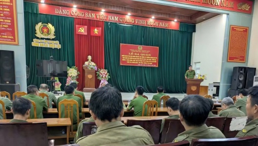 Công an xã Triệu Lộc ra quân cao điểm phòng, chống tội phạm ma túy