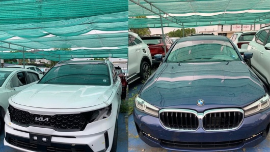 Thái Nguyên: Lô 7 ô tô ngập nước giá 2,02 tỷ đồng không có khách mua 
