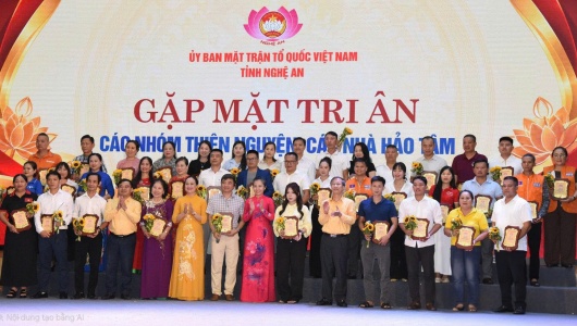 Nghệ An gặp mặt, tri ân các nhóm thiện nguyện, các nhà hảo tâm 