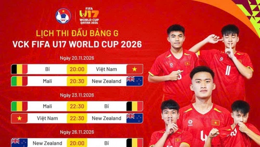 U17 Việt Nam hướng tới World Cup 2026: Thử thách lớn từ Bỉ, Mali và New Zealand