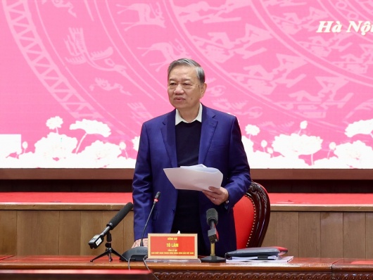 Tổng Bí thư Tô Lâm làm việc với Ban Thường vụ Thành ủy Hà Nội về quy hoạch Thủ đô tầm nhìn 100 năm