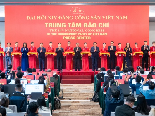 Khai trương Trung tâm Báo chí phục vụ Đại hội XIV của Đảng