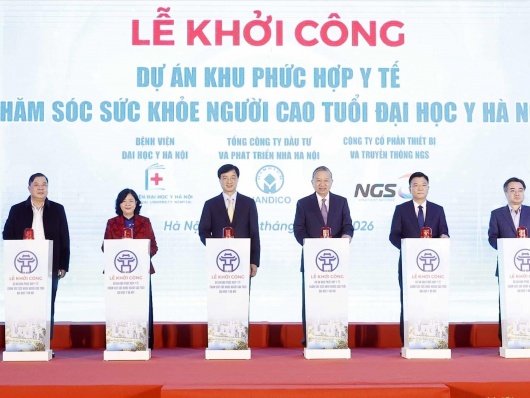Tổng Bí thư Tô Lâm dự khởi công Dự án Khu phức hợp Y tế - Chăm sóc sức khỏe người cao tuổi