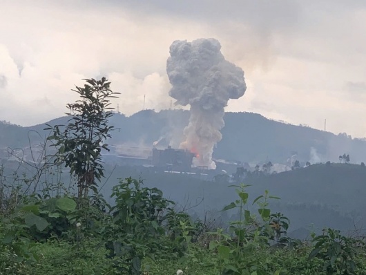 Nổ lớn tại Khu công nghiệp Tằng Loỏng, một công nhân tử vong