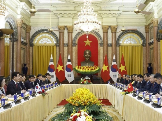 Tổng Bí thư, Chủ tịch nước Tô Lâm hội đàm với Tổng thống Hàn Quốc Lee Jae Myung