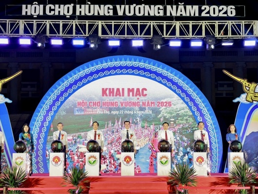 Phú Thọ: Khai mạc Hội chợ Hùng Vương thu hút gần 400 gian hàng 