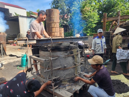 Thanh Hóa: Đúc trống, đại pháo thần công bằng đồng tặng tỉnh Quảng Trị