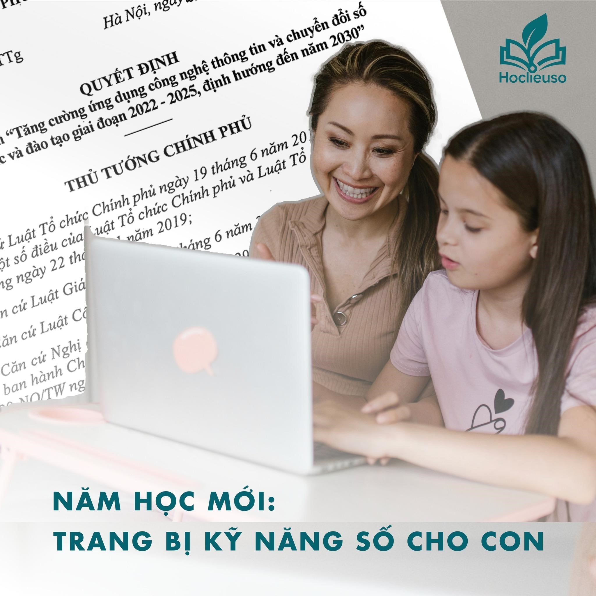 Con học tập trung, bố mẹ an tâm nhờ học liệu số